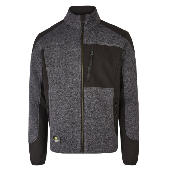 Hans Schäfer Strickfleecejacke Smart - grau