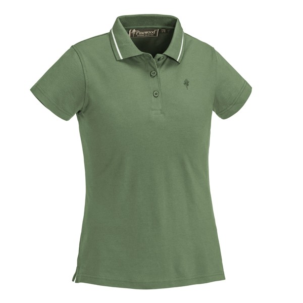 Pinewood Outdoor Life Damen Polo Shirt Midgrün