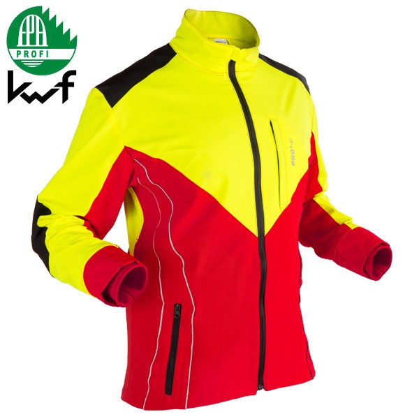 GRÜNHOLZ® Pro³air Forstjacke rot-gelb