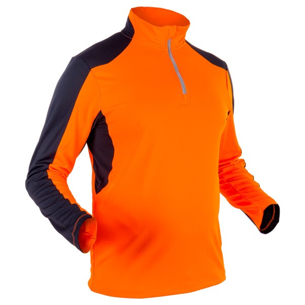 GRÜNHOLZ® Pro³® Funktionsshirt 2C - langarm, Orange-Anthrazit