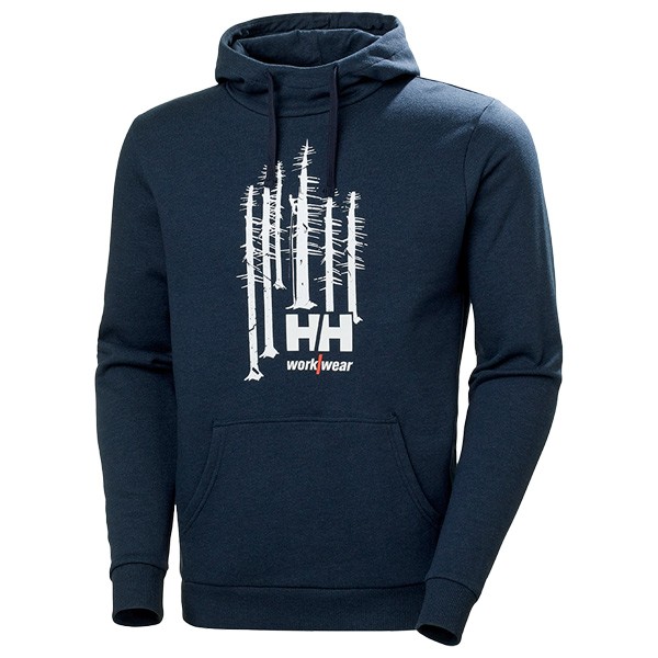 Helly Hansen Workwear Graphic Hoodie, Navyblau