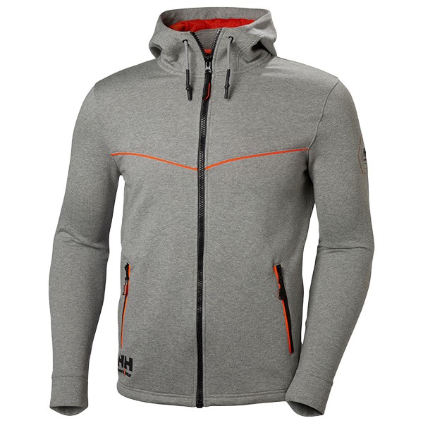 Helly Hansen Chelsea Evolution Zip Hoodie, Grau-Melange