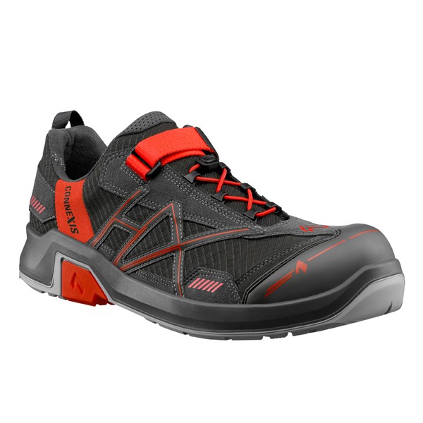 Haix CONNEXIS Safety T S1 low Sicherheitsschuh grey-red