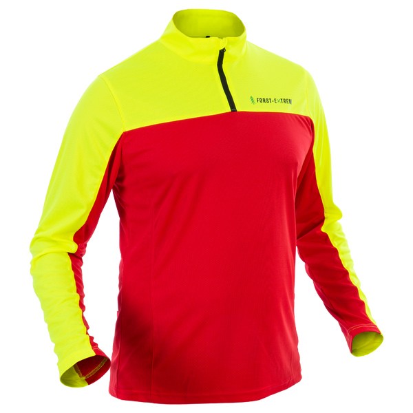 Forst-Extrem Beginner 2.0 Funktionsshirt - langarm - Rot-Gelb