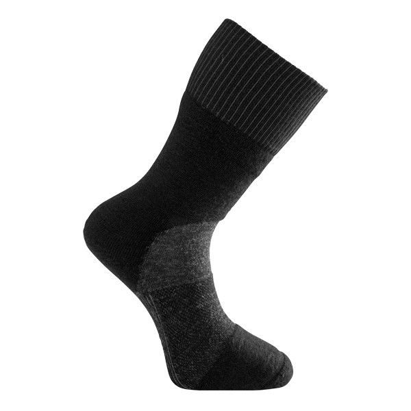 Woolpower Skilled Classic 400 Socken, black / dark grey